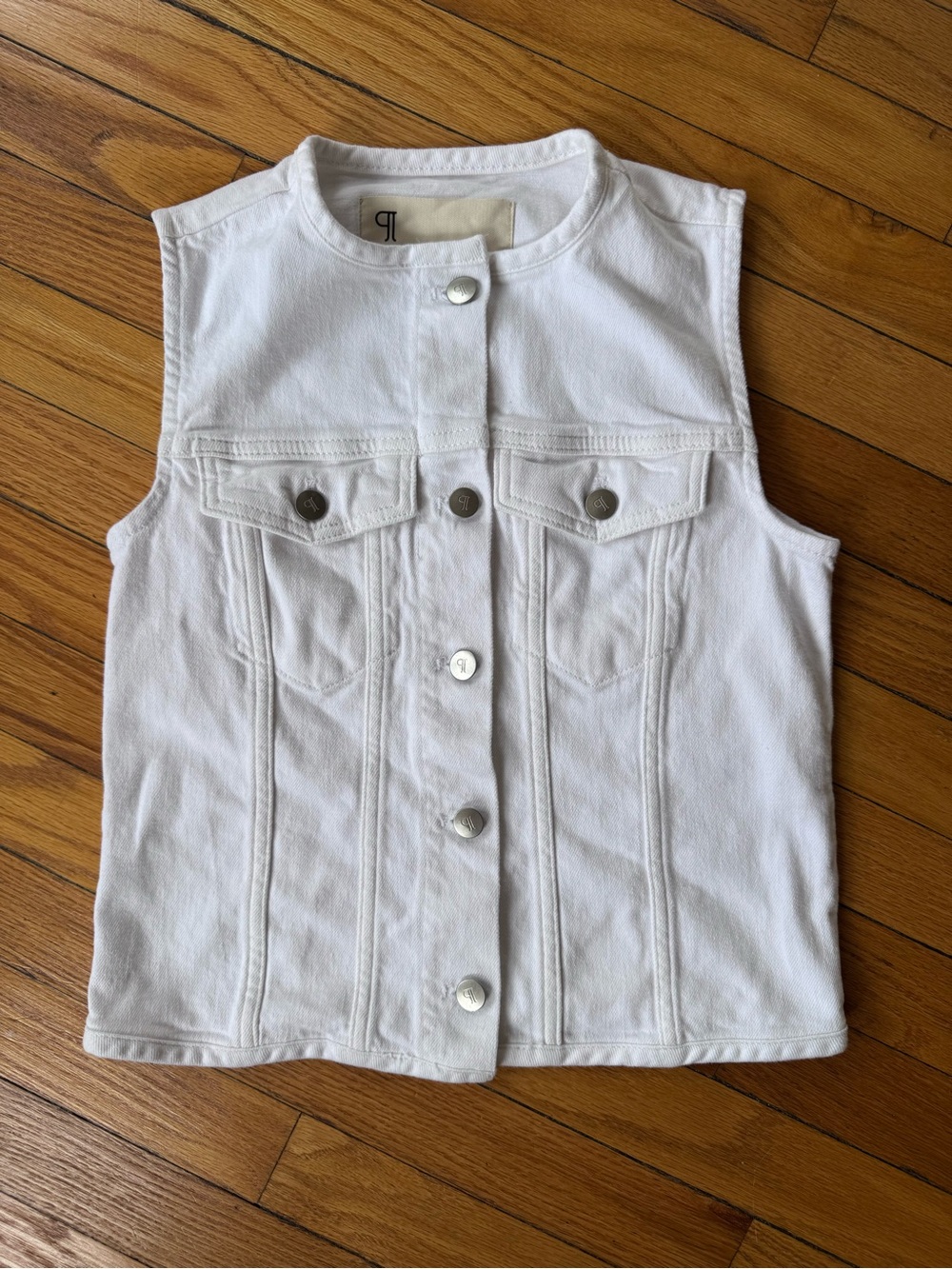 Pilcro White Denim Top